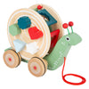 Small foot - houten trekfiguur vormenstoof slak, 6dlg.