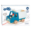 Small foot - houten trekfiguur kiepvrachtwagen