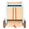 Figura de caminata de madera pequeña buikwrachtwagen