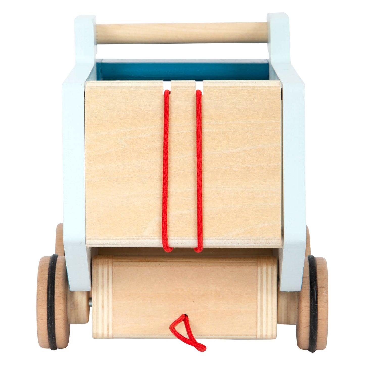Figura de caminata de madera pequeña buikwrachtwagen