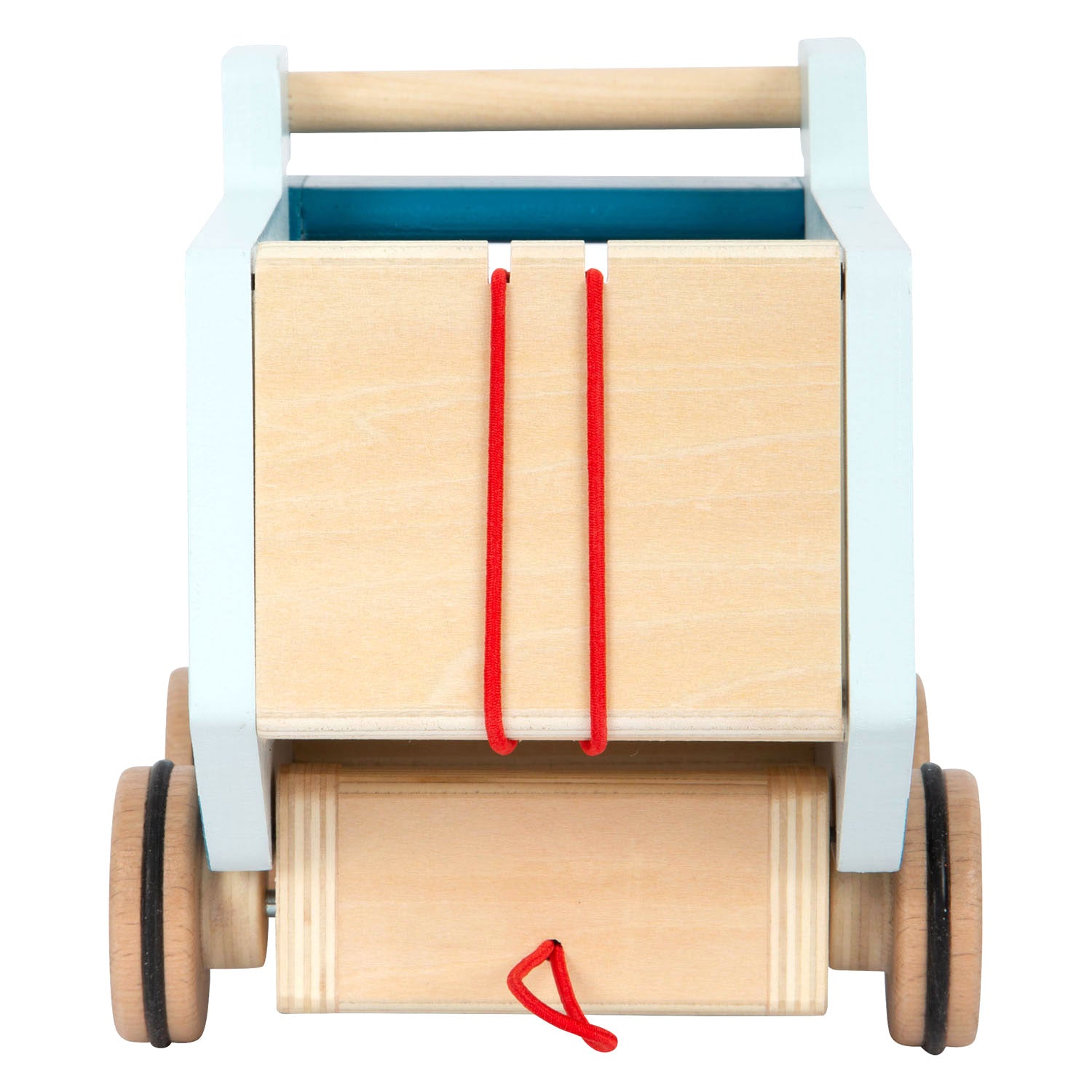 Small foot - houten trekfiguur kiepvrachtwagen