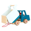 Figura de caminata de madera pequeña buikwrachtwagen