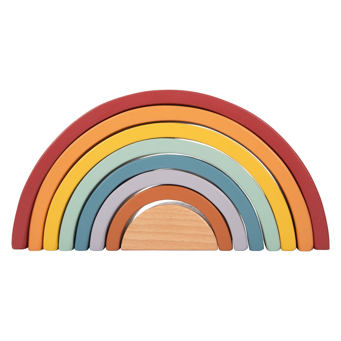 Small foot - houten regenboog bouw bogen met bal,