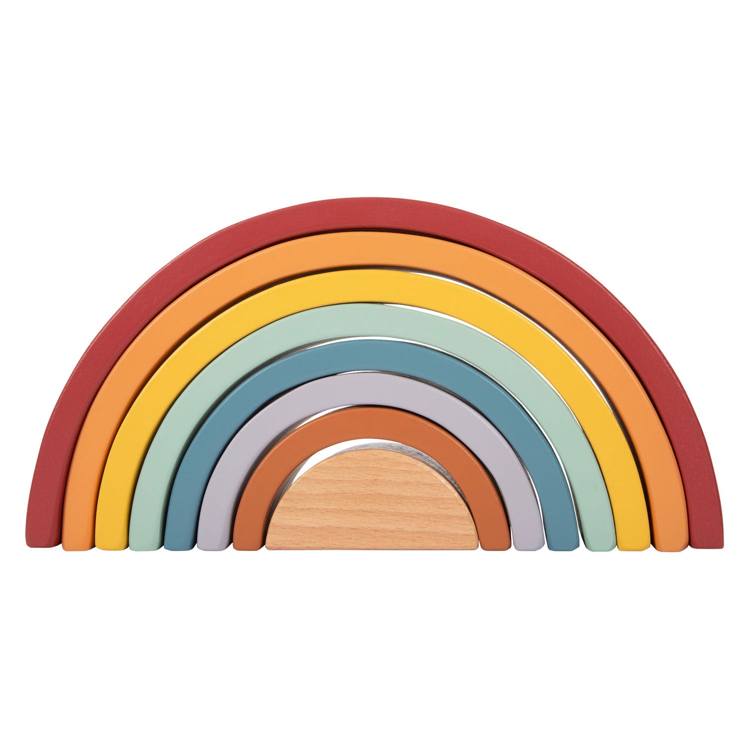 Small foot - houten regenboog bouw bogen met bal,