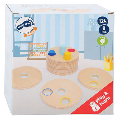 Small Foot Wooden apilamiento del juego Logisteck Educational, 9dlg.