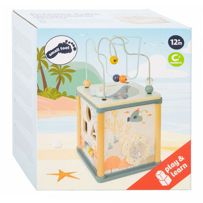Small foot - houten activiteitenkubus en motoriekspiraal onderwaterwereld