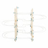 Pista de mármol modular de madera de pie pequeño
