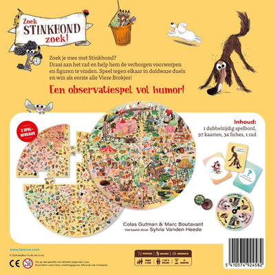 Terra lannoo bordspel stinkhond zoekspel voor kinderen en familie.