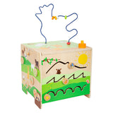 Actividades de madera de pie pequeña Cubus con granja consistente - afbeelding 1