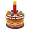 Pastel de cumpleaños de la música de madera de pie pequeño