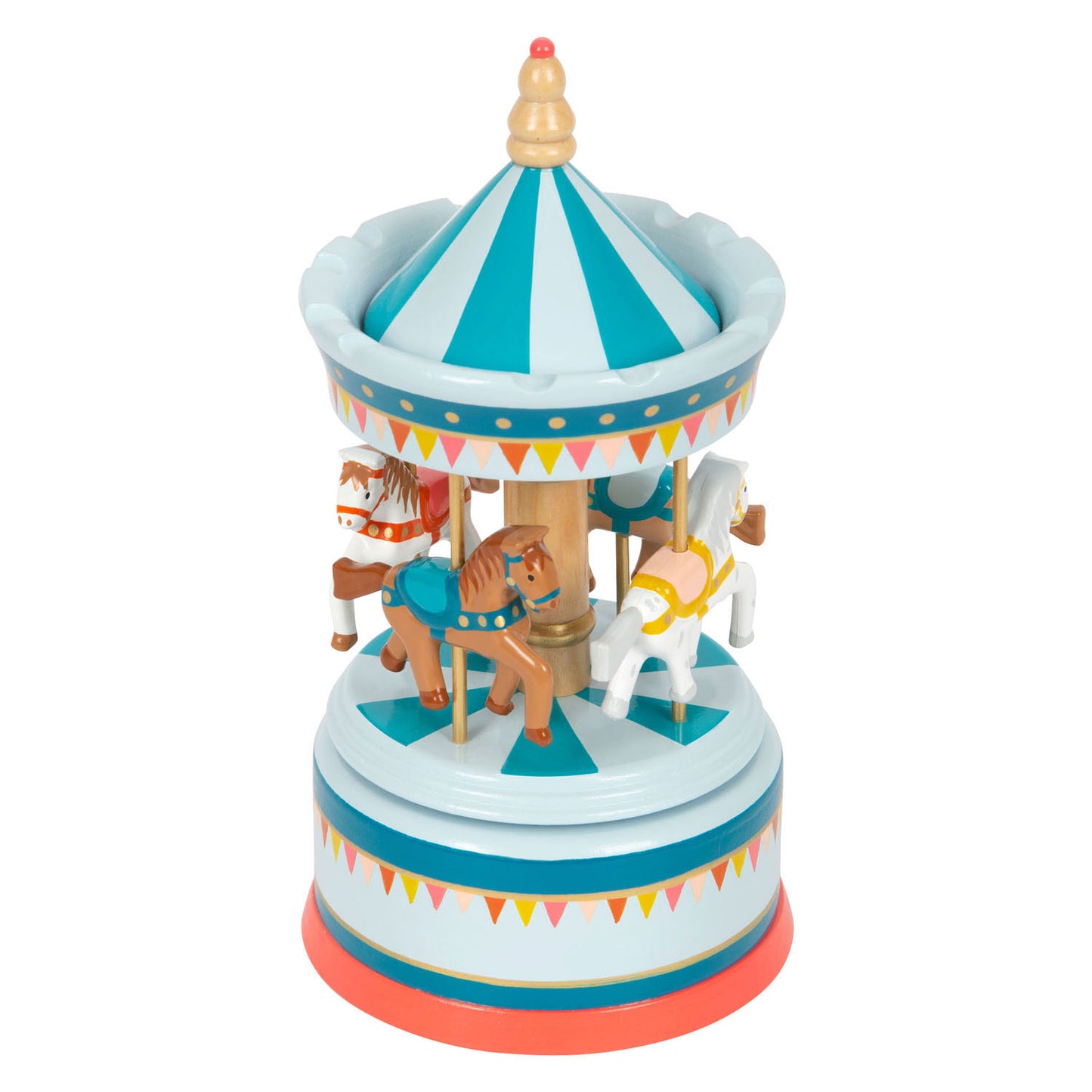 Small foot - houten muziekdoos draaimolen
