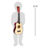 Clásico de guitarra de madera de pie pequeño, 65 cm - afbeelding 4