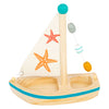 Giocattoli per valori per piccoli piedi in legno barca a vela Zeester