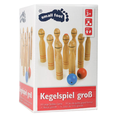 Juego de cono de madera de pie pequeño, 11dlg.