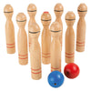 Juego de cono de madera de pie pequeño, 11dlg.