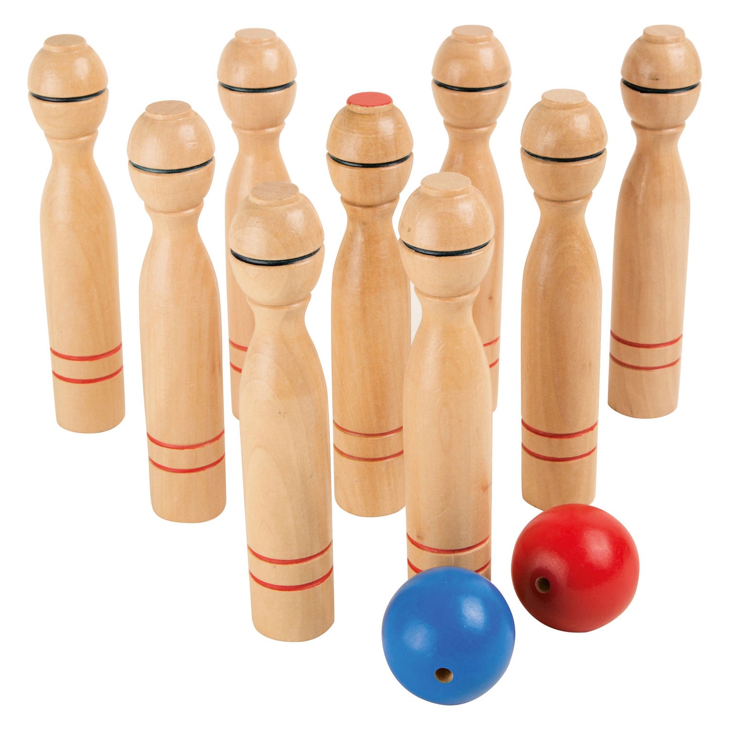 Juego de cono de madera de pie pequeño, 11dlg.