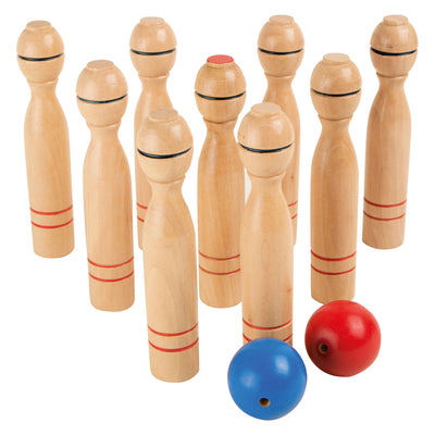 Juego de cono de madera de pie pequeño, 11dlg.