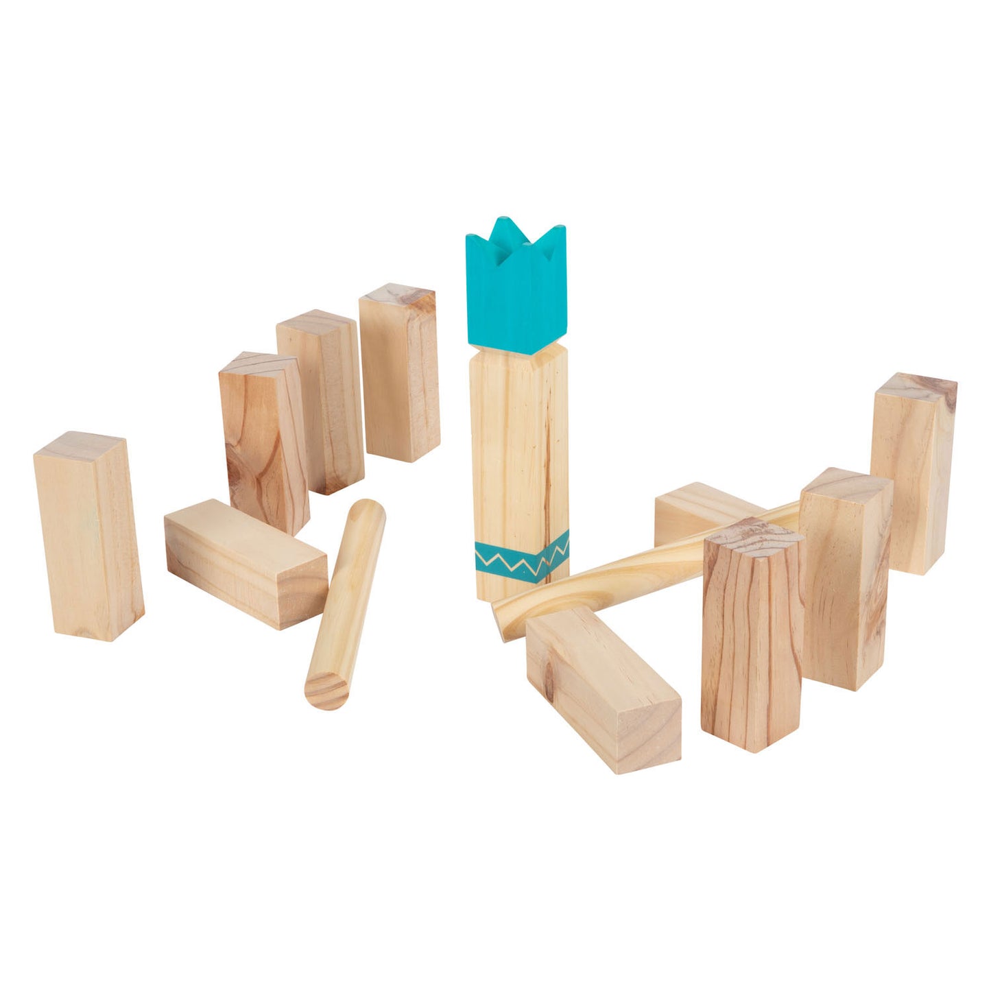 Juego de lanzamiento compacto de madera de madera pequeña, 21dlg.