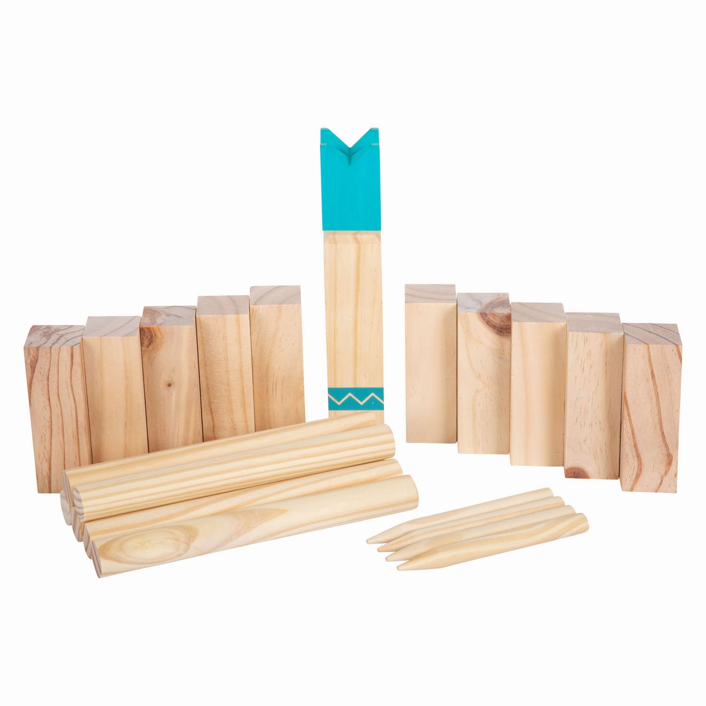Juego de lanzamiento compacto de madera de madera pequeña, 21dlg.