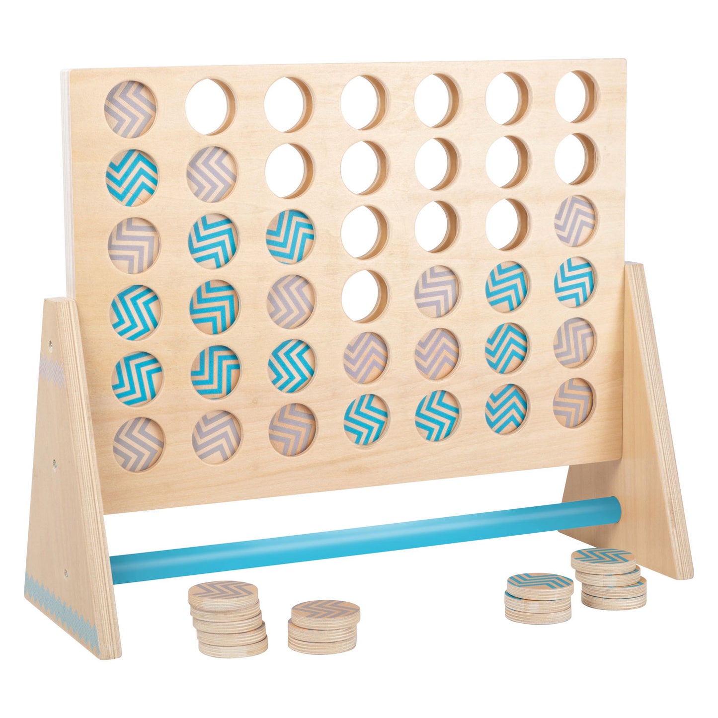 Small foot - houten spel four in a row xxl, 43dlg.