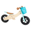 Triciclo in legno a piedi piccoli e 2in1 maxi turchese