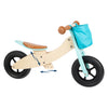Triciclo in legno a piedi piccoli e 2in1 maxi turchese