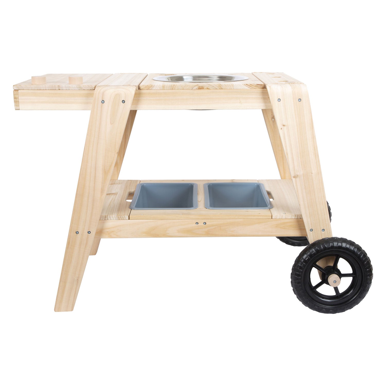 Cocina de barro de madera de pie pequeño compacto