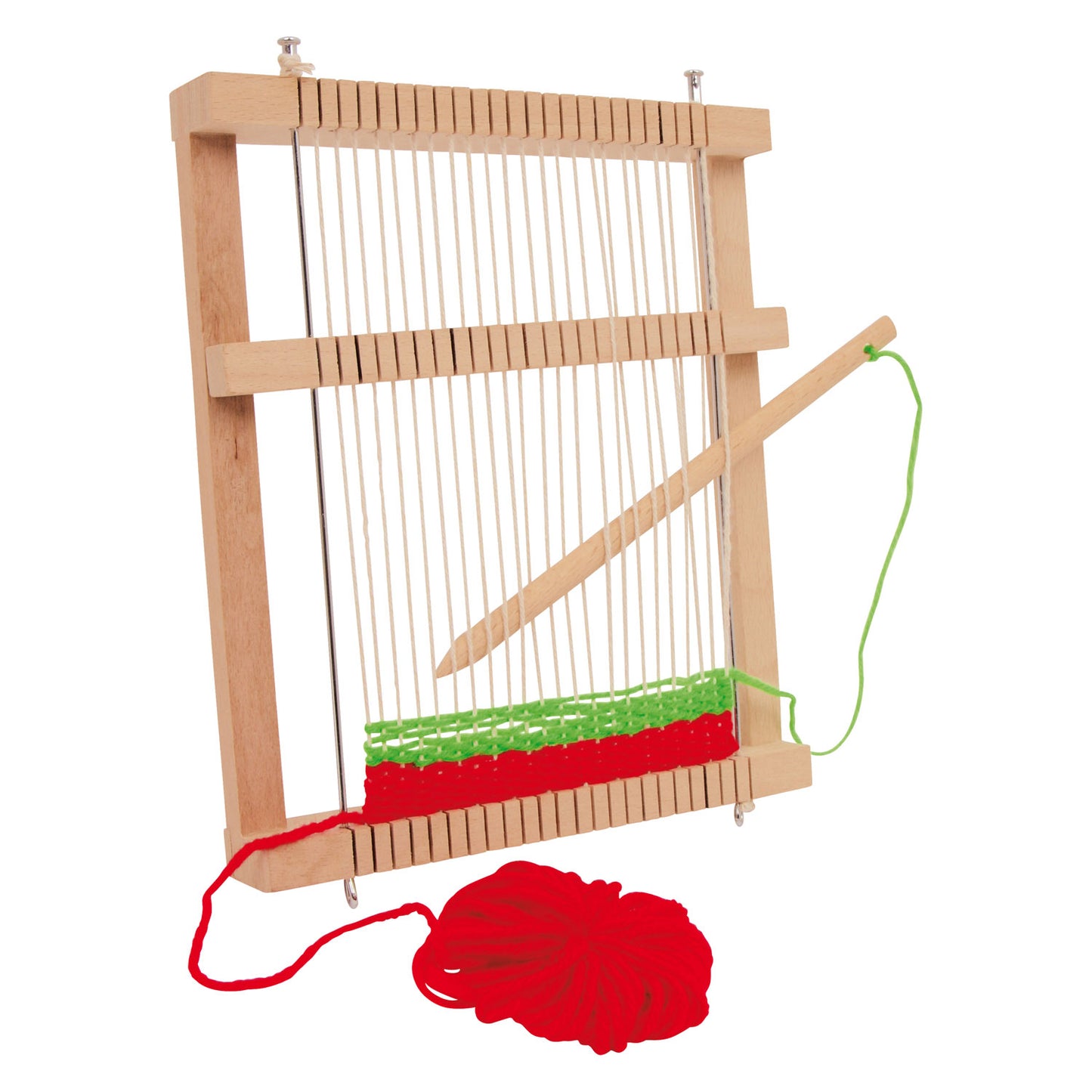 Pie pequeño - loom compacto de madera, 6dlg.