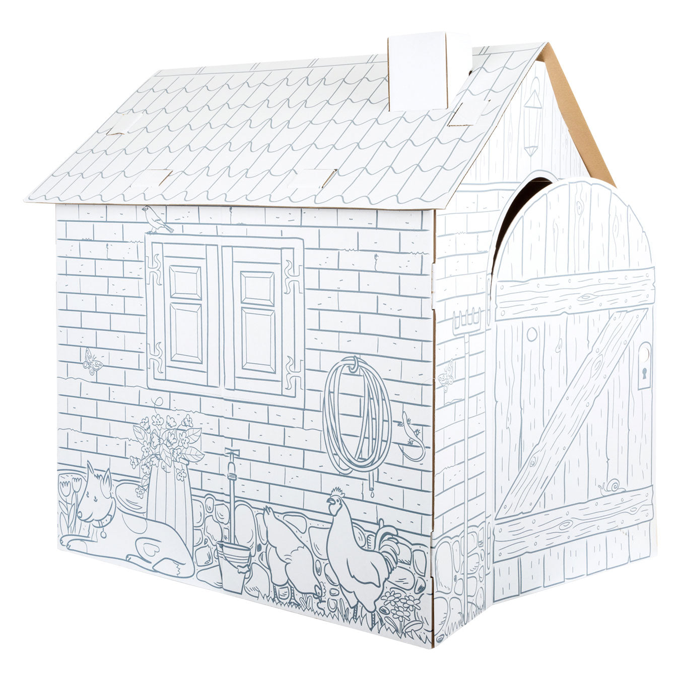 Cardboard de pie pequeño Speelhuis Farm, 87x71x88cm