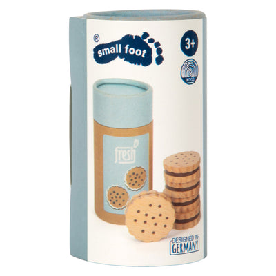 Piatti di legno di piccoli piede biscotti sandwich, 5dlg.