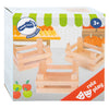 Cajas de madera de pie pequeñas pequeñas 10x8x5.5 cm, conjunto de 3