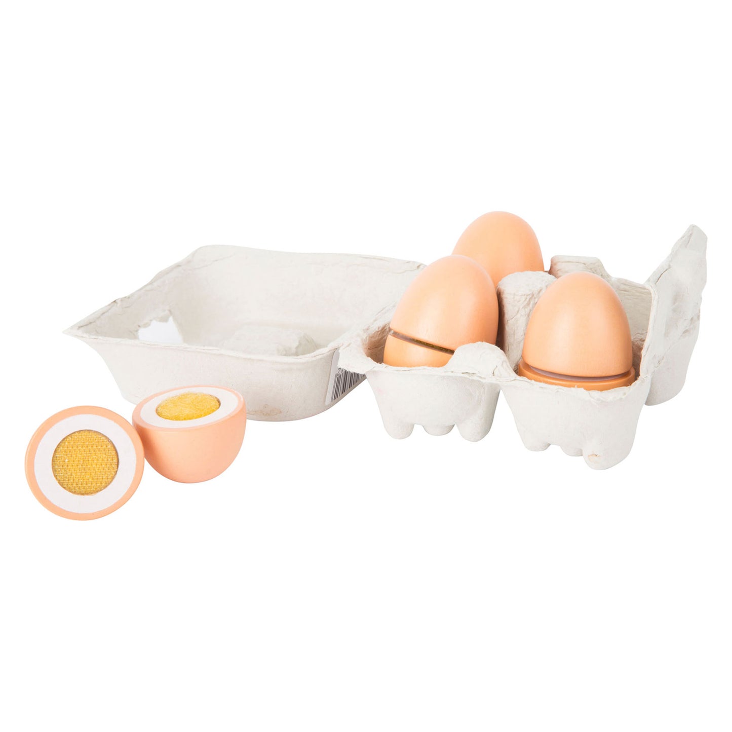 Playets de madera de pie pequeño huevos, 9dlg.