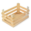 Casse di legno a piedi piccoli grandi 18x12x9,5 cm, set di 3