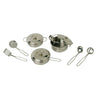 Set di padelle in metallo piccolo, 11dlg,
