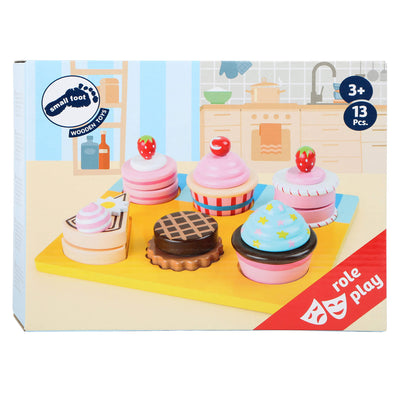 Small Foot Wooden Speelten Cupcakes and Cake Set, 13dLG.