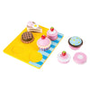 Cupcakes e set di torte a legno a piede piccoli, 13dlg.