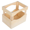 Crate de madera de pie pequeño con botellas, 7dlg.