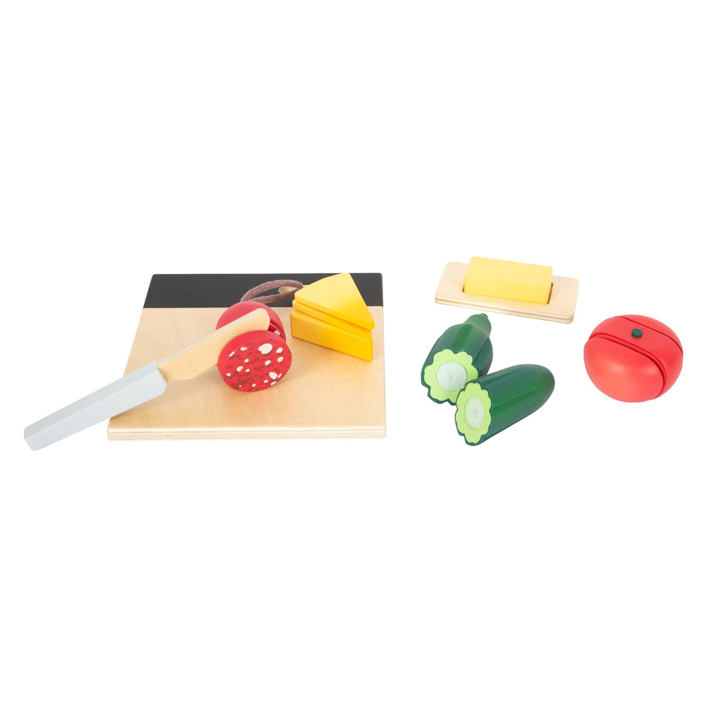 Pequeño pie de madera Snijen Speelten Lunch Set, 24dlg.