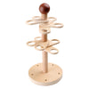 Piatti di legno di piccoli piede gelati su mobile Ice Standard, 16dlg.