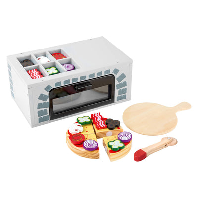 Set da forno per pizza in legno di piccoli piedi, 25dlg.