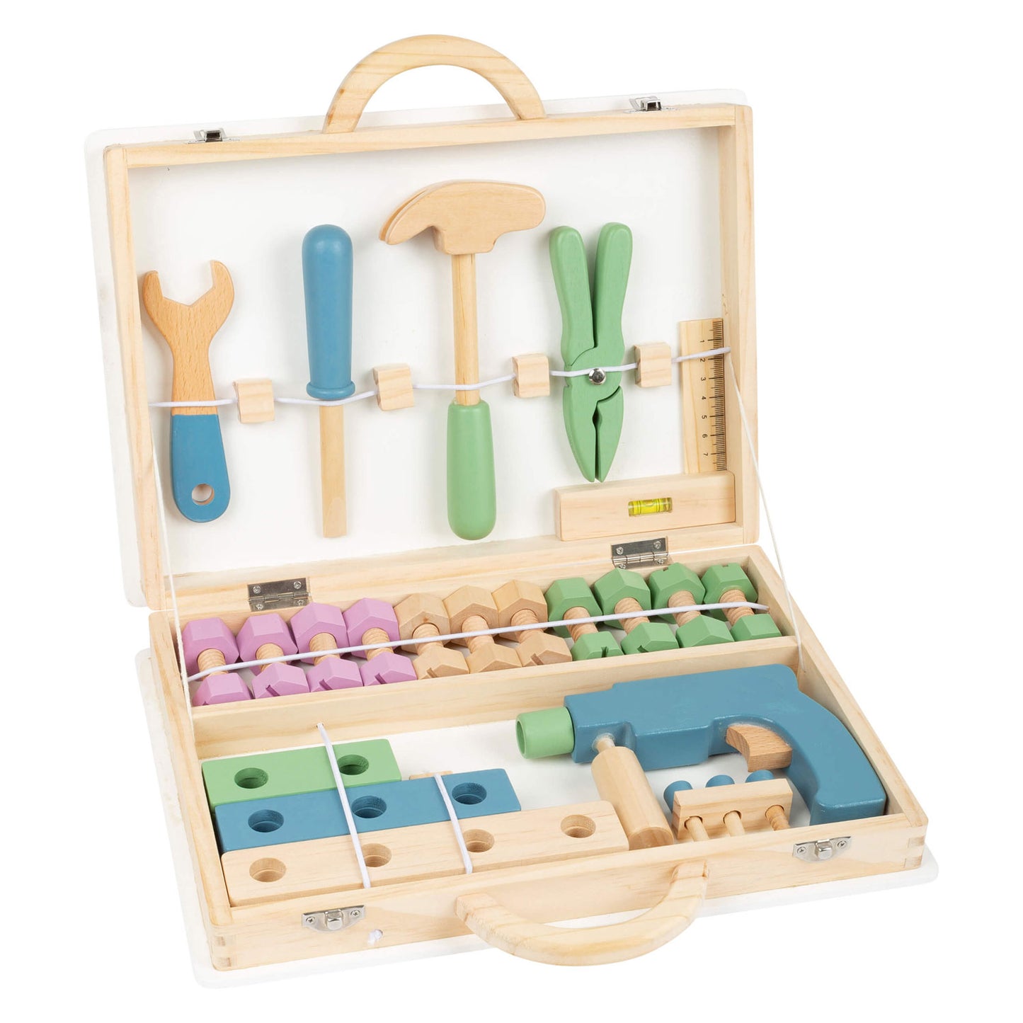 Case de herramientas de madera de pie pequeño Nordic, 43dlg.