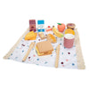 Picnic de pie pequeño juego con playets de madera sabrosa, 26dlg.
