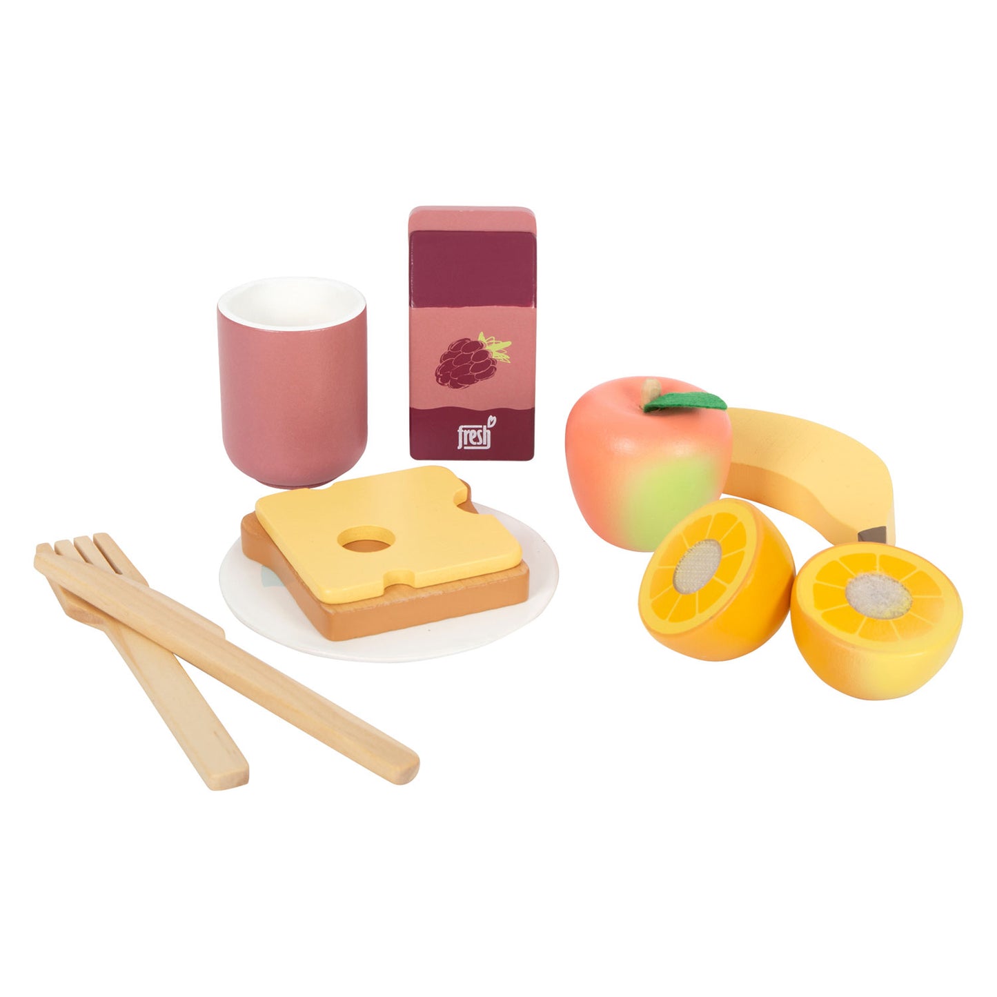 Picnic de pie pequeño juego con playets de madera sabrosa, 26dlg.