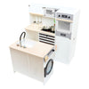 Cocina modular de madera pequeña de madera de pie XL White, 9dlg.