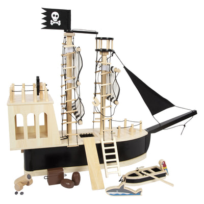 Pie pequeño - madera muñeca piratenboot