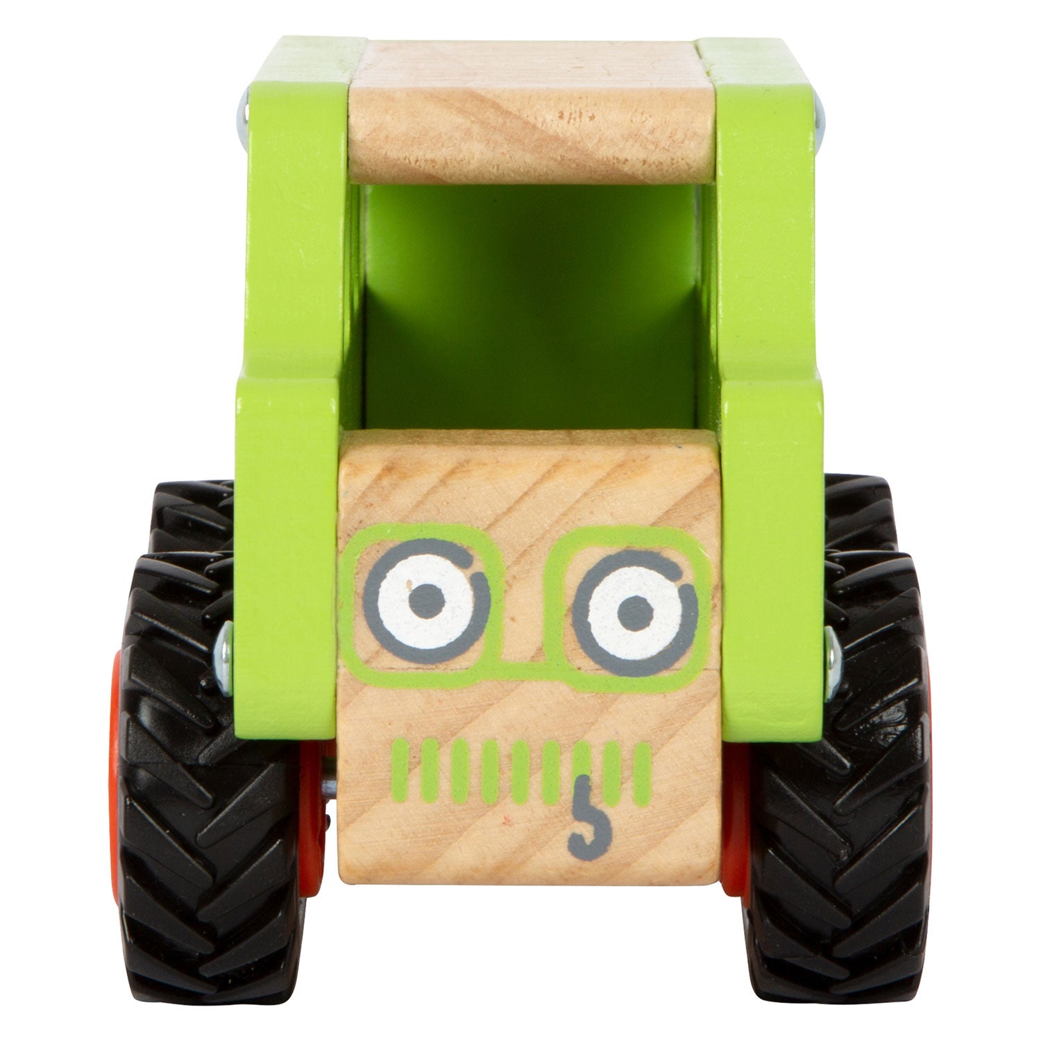 Pequeño jeep de madera de madera de madera