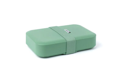 Amuse lunchbox large sage - brooddoos met elastiek - broodtrommel - in hoogte verstelbaar - bpa-vrij - groen - 900ml