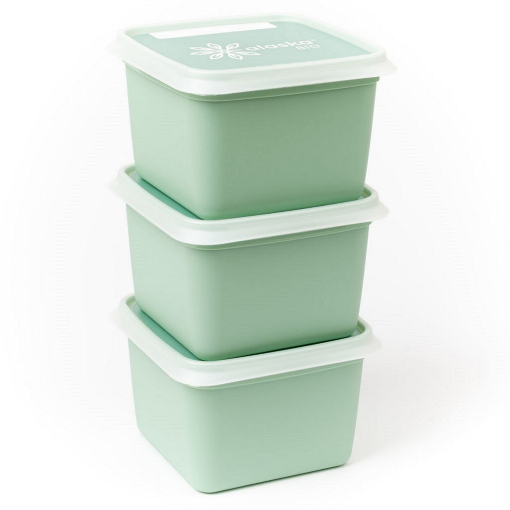 DBP DBP Alaska Scatole congelate quadrate 0,75L 3 pezzi Mint Green