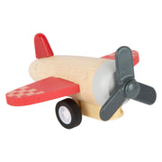 Small foot - houten pull-back vliegtuigen, set van 3 - afbeelding 4