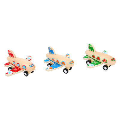 Aereo-back-back in legno a piede piccolo, per pezzo